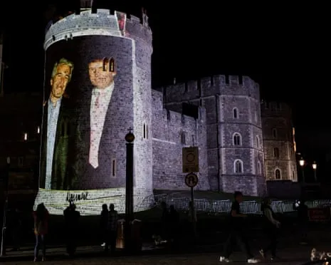 Four Individuals Apprehended Following Pictures of Donald Trump and Epstein Projected on Royal Windsor Castle
