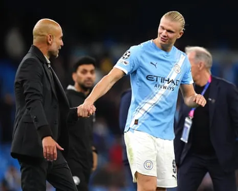 Haaland Joins Elite UCL 50-Goal Club, Praised by Guardiola as CR7 and Messi's Peer