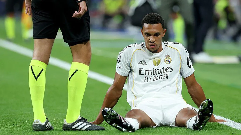 The English defender suffers premature blow in Real Madrid Champions League fixture